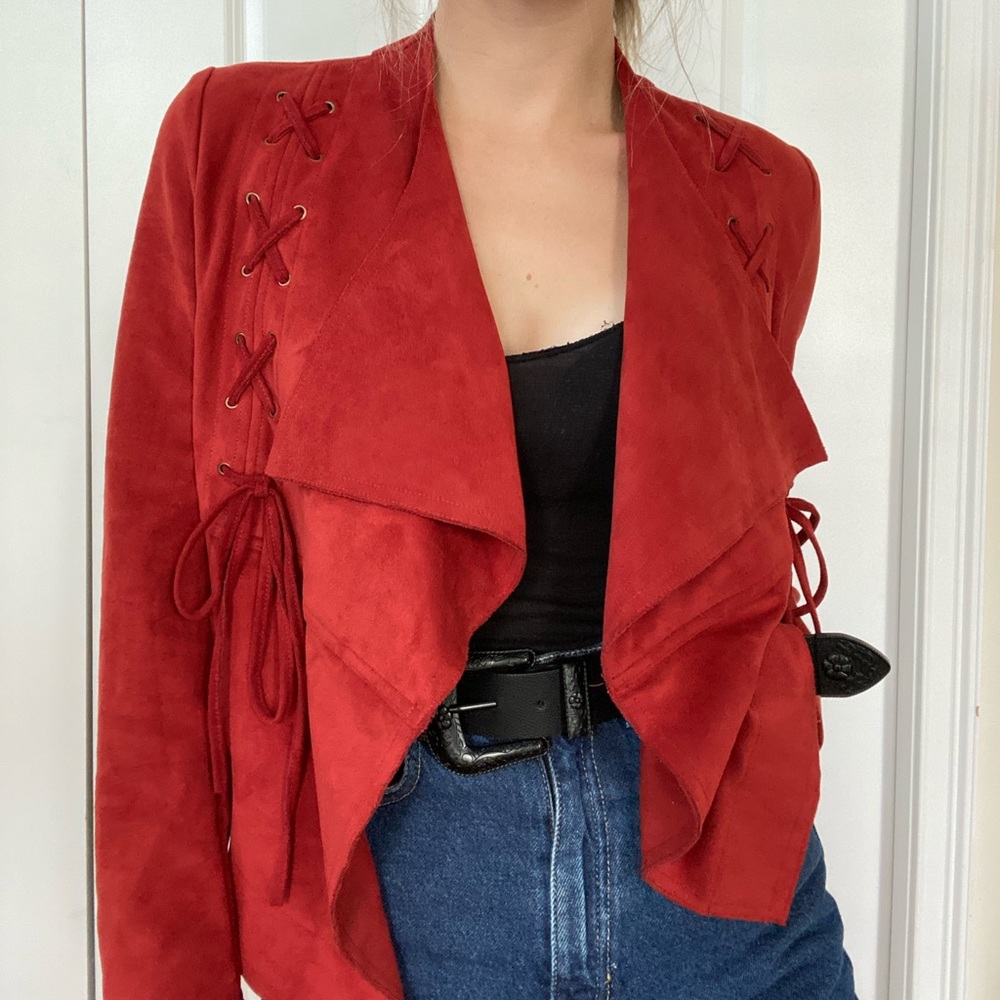 MISS ME Suede Fringe Jacket
